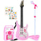 Best Choice Products Kids Electric Musical Guitar Toy Play Set W/ 6 Demo Songs, Whammy Bar, Microphone, Amp, AUX